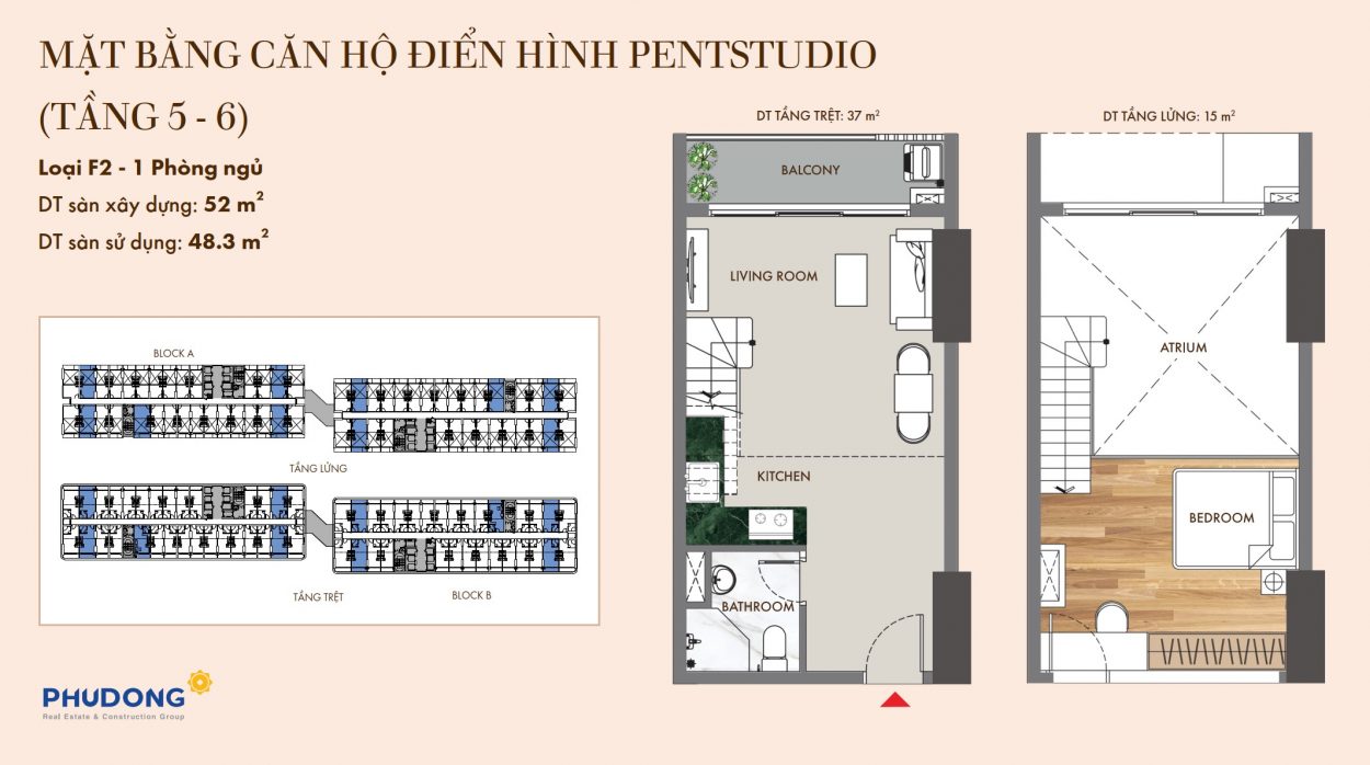 Căn Hộ Pentstudio F2 1 Pn